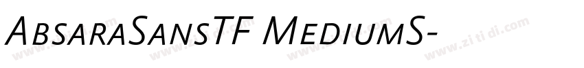 AbsaraSansTF MediumS字体转换 AbsaraSansTF MediumS字体转换